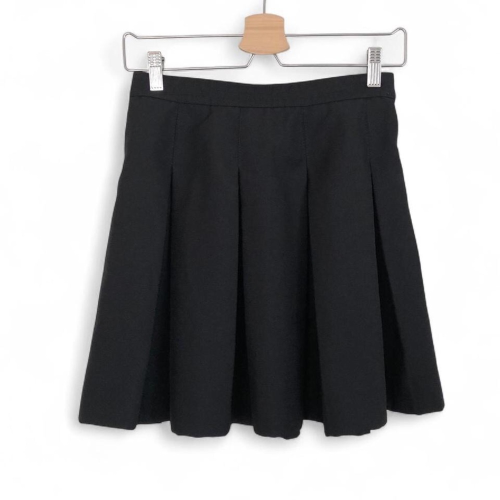 Classic Black Pleated Skirt